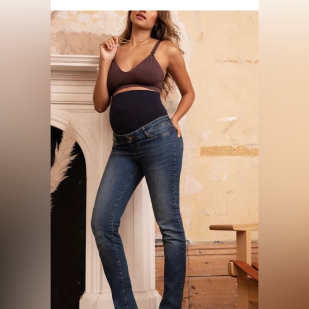 Seraphine maternity size 6 jeans with a tummy panel